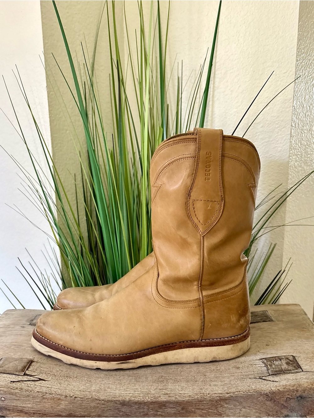 Tecovas The Knox Tan Leather Western  Boots